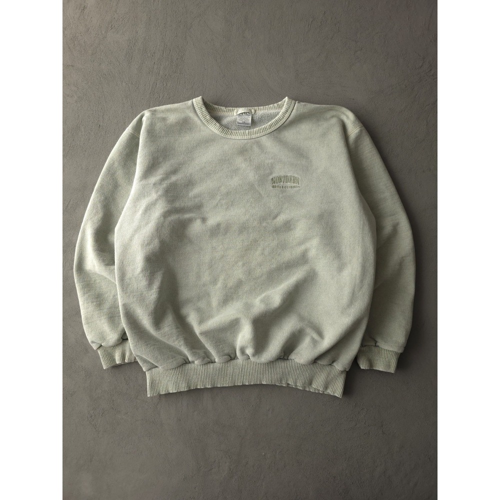 Vintage 2000s Y2K Northern Reflections Faded Green Crewneck Sweatshirt Canada L